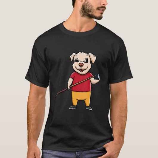 T-shirt Propriétaire de chien Billard Ball Snooker Pool Jo (Devant)