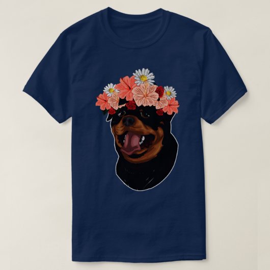 T-shirt Propriétaire de chien botanique Couronne animal de (Design devant)