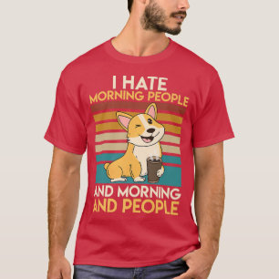 T-shirt Propriétaire de chien Corgi Propriétaire de café C
