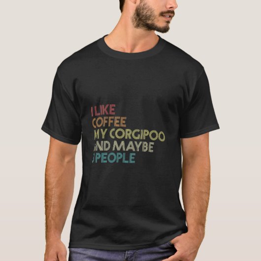T-shirt Propriétaire de chien de Corgipoo cadeau Louveur d (Devant)