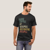 T-shirt Propriétaire De Chien J'Aime Café Mon Cavapoo Et P (Devant entier)