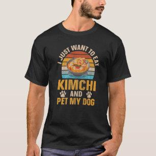 T-shirt Propriétaire de Chien Kimchi Nourriture sud-coréen