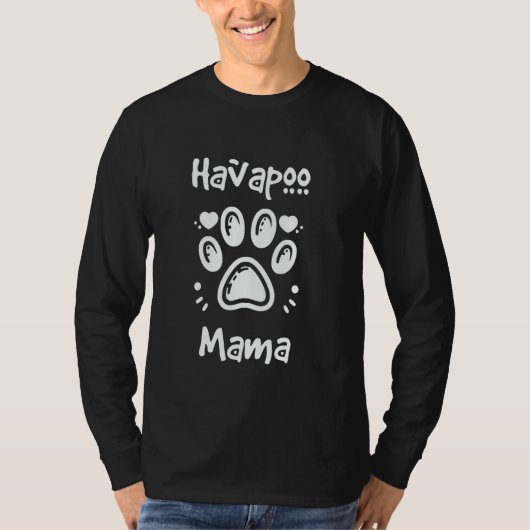 T-shirt Propriétaire de chien mixte Havapoo Mama Havanese (Devant)
