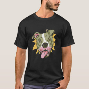 T-shirt Propriétaire de chien Pitbull Bulldog Chiot Animal