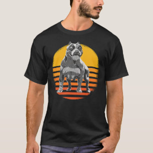T-shirt Propriétaire de chien Pitbull Retro Staffordshire