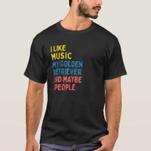 T-shirt Propriétaire de chien Retriever doré Musique   Cit