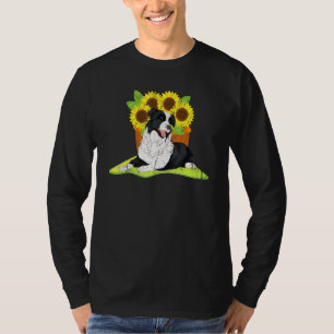 T-shirt Propriétaire de chien Tournesol jaune mignon Chien