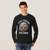 T-shirt Propriétaire de la langue bleue (Devant entier)