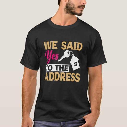 T-shirt Propriétaire De La Première Maison Nouveau Proprié (Devant)