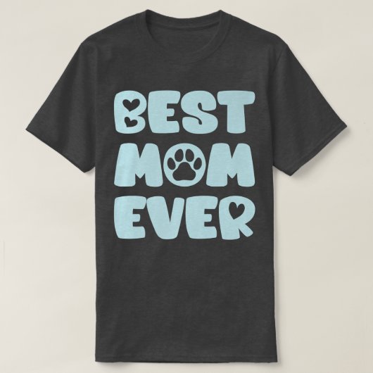 T-shirt Propriétaire de l'Amant de chien Meilleure maman j (Design devant)