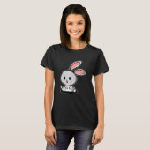 T-shirt Propriétaire de lapin assis de lapin (Devant entier)