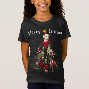 T-Shirt Propriétaire de l'arbre de Noël Whippet Lover Xmas