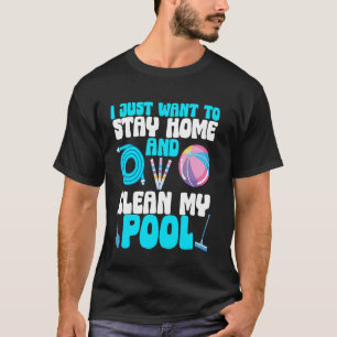 T-shirt Propriétaire de piscine hors sol drôle entretien t
