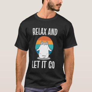 T-shirt Propriétaire de salon de thé pour chats de yoga de