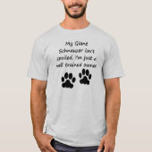 T-shirt Propriétaire de Schnauzer géant bien formé (Devant)
