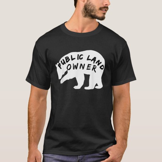 T-shirt Propriétaire de terrain public BEAR pour Camping e (Devant)