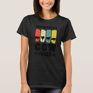 T-shirt Propriétaire de vaches à coup sûr Vaches Animaux d