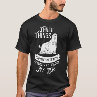 T-shirt Propriétaire des chiots de chien de chien afghan L