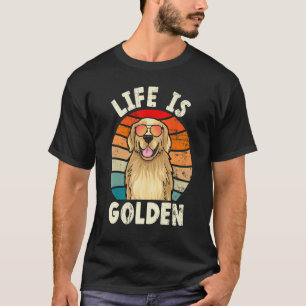 T-shirt Propriétaire Doré de Retriever Golden La Vie Est D