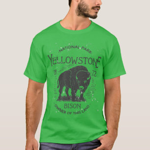 T-shirt Propriétaire du bison du parc national Yellowstone