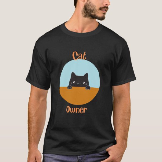 T-shirt Propriétaire du chat (Devant)
