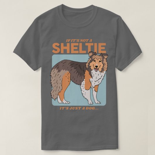 T-shirt Propriétaire du chien de Sheltie Shetland Sheepdog (Design devant)