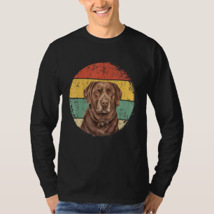 T-shirt Propriétaire du Labrador rétro circulaire Golden B