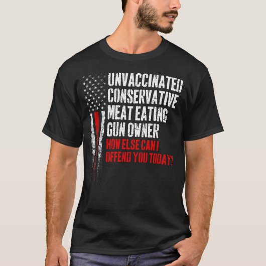 T-shirt Propriétaire d'un pistolet à viande conservateur n (Devant)