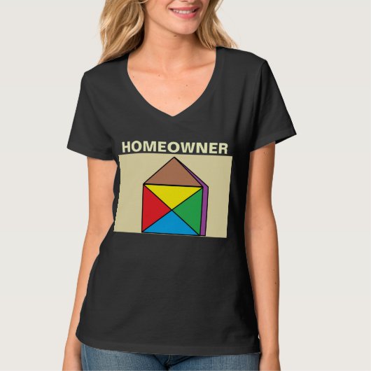 T-shirt propriétaire d'une maison (Devant)