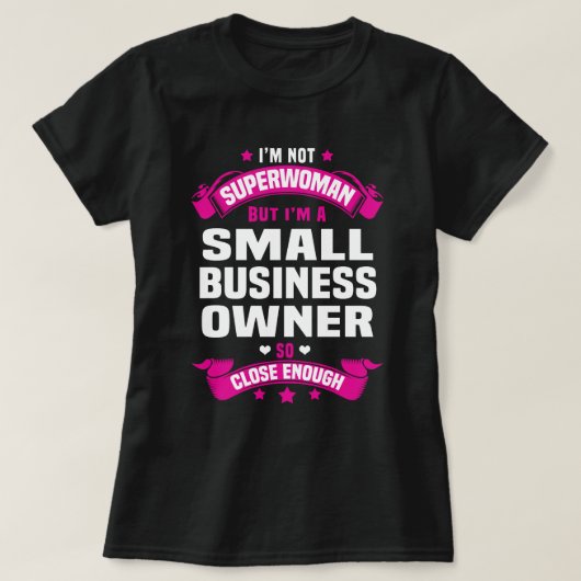 T-shirt Propriétaire d'une petite entreprise (Design devant)