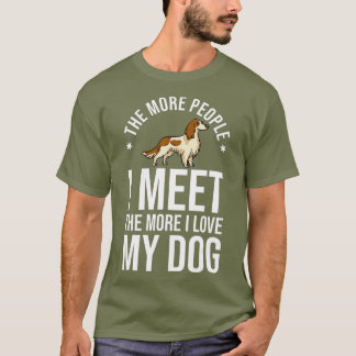 T-shirt Propriétaire Irlandais Des Chiens De Chien Rouge E
