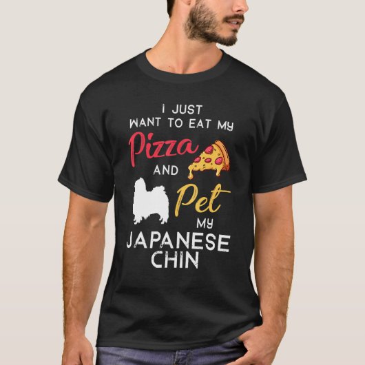 T-shirt Propriétaire japonais de pizza Chien Chin Noël Ann (Devant)