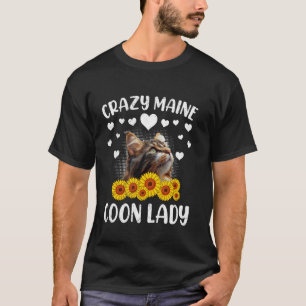 T-shirt Propriétaire Maine Coon FOLLE DAME DE MAINE COON M