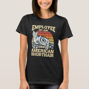 T-shirt Propriétaire Rétro Kitten Employé D'Un Rivage Amér