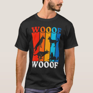 T-shirt Propriétaire vintage de chien coloré Malinois belg