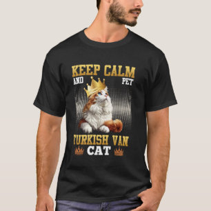 T-shirt Propriétaires de chats RESTEZ CALME ET CARRESSEZ L