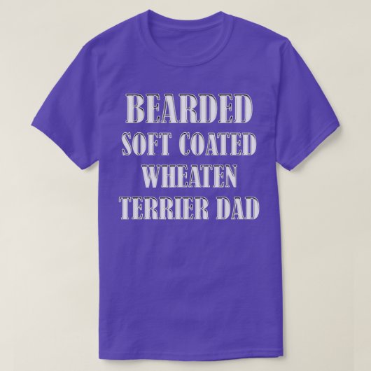 T-shirt Propriétaires de chien Bearded Soft Coated Wheaten (Design devant)