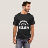 T-shirt Propriété D'Allah Islam Musulman Ramadan Kareem Mu (Devant entier)