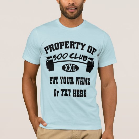 T-shirt Propriété De 500 Club XXL Mans Bella Canvas T (Devant)