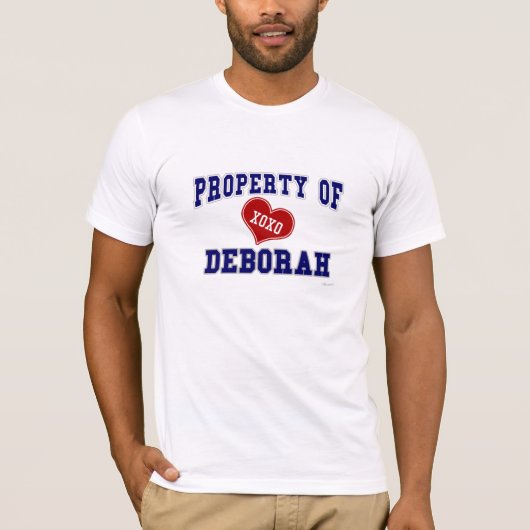 T-shirt Propriété de Deborah (Devant)