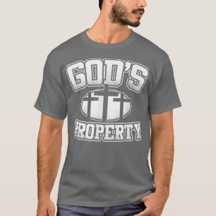T-shirt Propriété De Dieu Jésus Croix-Chrétienne Foi Don