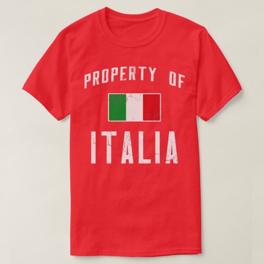 T-shirt Propriété De Italia Italie (Design devant)