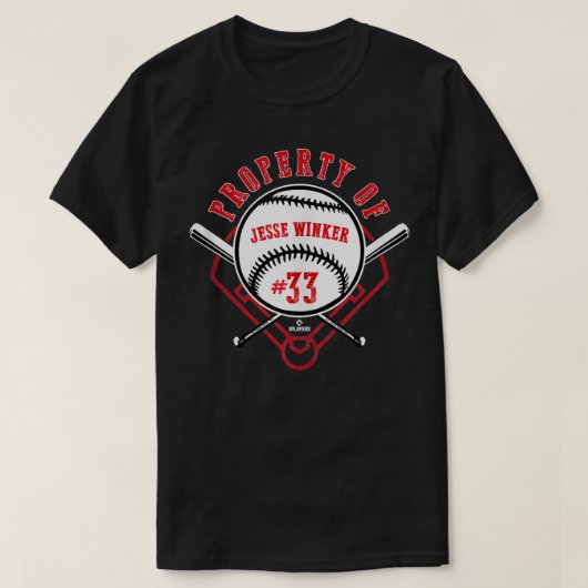 T-shirt Propriété De Jesse Winker (Design devant)