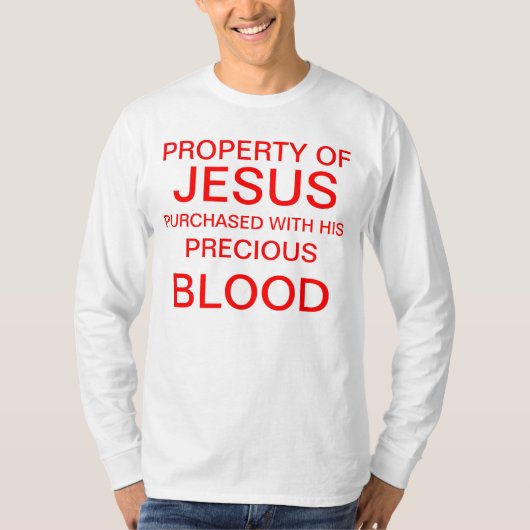 T-shirt Propriété de Jésus (Devant)