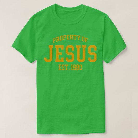 T-shirt propriété de jésus en détresse (Design devant)