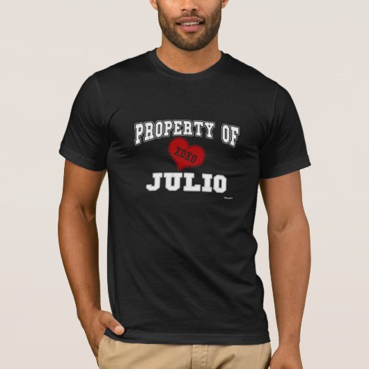 T-shirt Propriété de Julio (Devant)