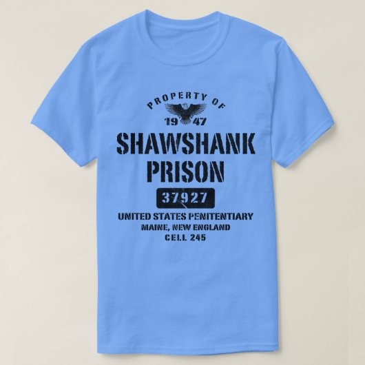 T-shirt Propriété De La Prison De Shawshank (Design devant)