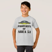 T-shirt Propriété de la zone 51 (Devant entier)