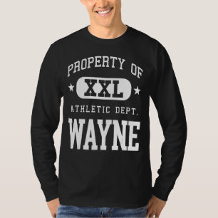 T-shirt Propriété de l'école d'athlétisme Wayne XXL
