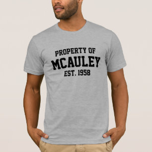T-shirt Propriété de McAuley
